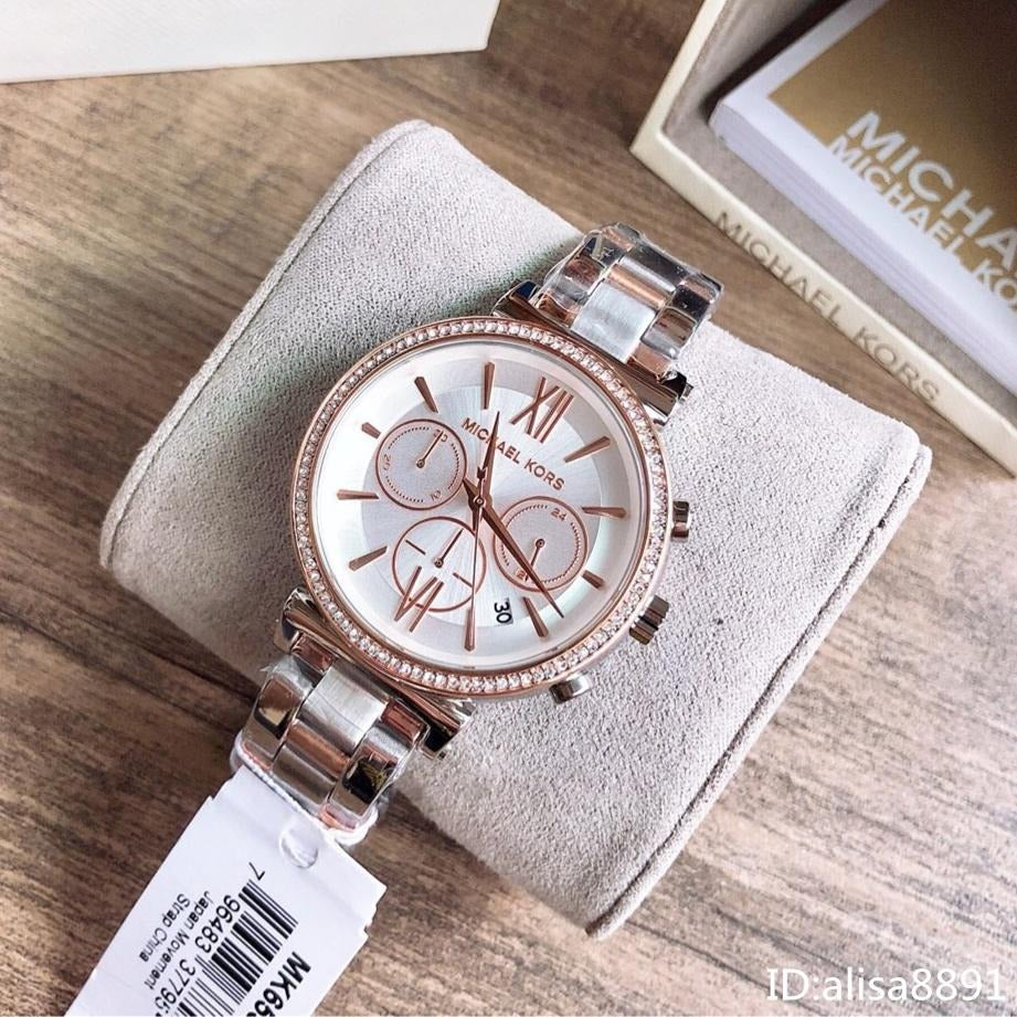 Michael Kors Sofie Chronograph Quartz White Dial Two Tone Steel Strap Watch For Women - MK6558 Buy Now By Michael Kors
