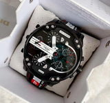 Diesel Mr. Daddy 2.0 Quartz Black Dial Black Nylon Strap Watch For Men - DZ7433 Buy Now By Diesel