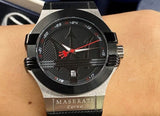 Maserati Potenza Black Dial Black Leather Strap Watch For Men - R8851108001 Buy Now By Maserati