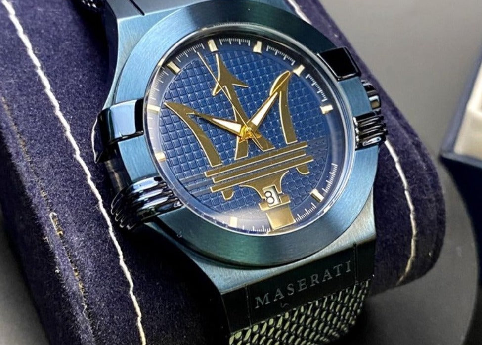 Maserati Potenza Blue Dial Edition 42mm Mesh Bracelet Watch For Men - R8853108008 Buy Now By Maserati
