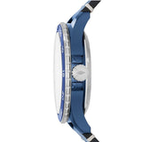 Fossil Crewmaster Sports Automatic Blue Dial Blue Leather Strap Watch for Men - ME3149 Buy Now By Fossil