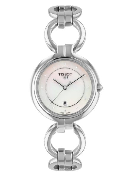 Tissot T Trend Flamingo Mother of Pearl Dial Silver Steel Strap Watch for Women - T094.210.11.116.00 Buy Now By Tissot