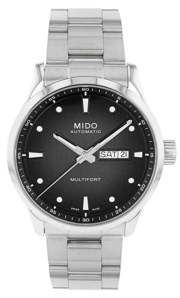 Mido Multifort Automatic Gray Dial Silver Steel Strap Watch For Men - M005.430.11.061.80 Buy Now By Mido
