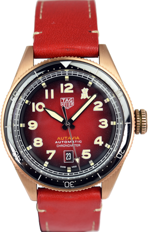 Tag Heuer Autavia Maroon Dial Watch for Men - WBE5193.FC8300 Buy Now By Tag Heuer