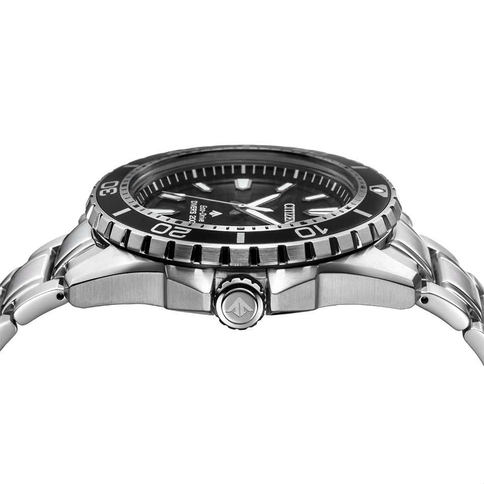 Citizen Promaster Diver Chronograph Black Dial Silver Steel Strap Watch For Men - BN0190-82E Buy Now By Citizen