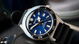 Seiko Prospex Analogue Automatic Diver Blue Dial Black Rubber Strap Watch For Men - SPB053J1 Buy Now By Seiko