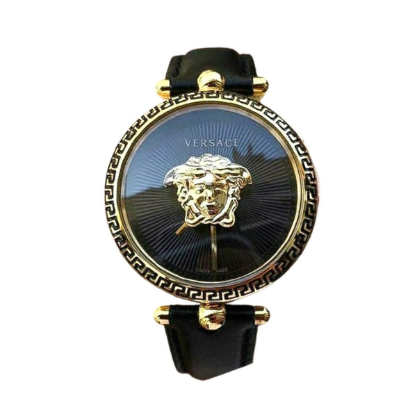 Versace Palazzo Empire Black Dial Black Leather Strap Watch for Women - VCO020017 Buy Now By Versace