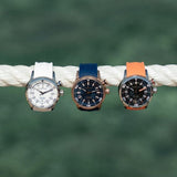 Maurice Lacroix Pontos Divers Limited Edition Blue Dial Blue Leather Strap Watch For Men - PT6248-BRZ0B-430-4 Buy Now By Maurice Lacroix