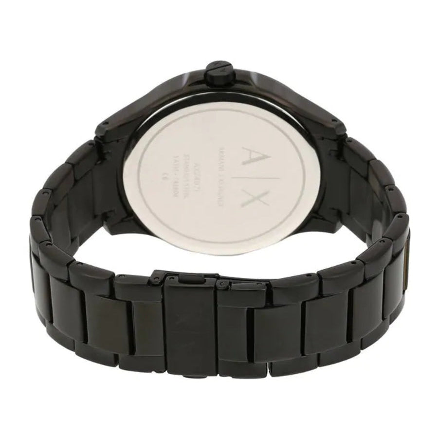 Armani Exchange Hampton Black Dial Black Steel Strap Watch For Men - AX2407 Buy Now By Armani Exchange