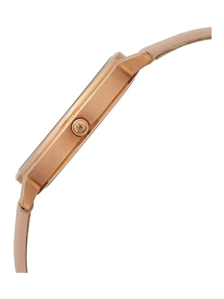 Emporio Armani Kappa Rose Gold & White Dial Beige Nude Leather Strap Watch For Women - AR2510 Buy Now By Emporio Armani