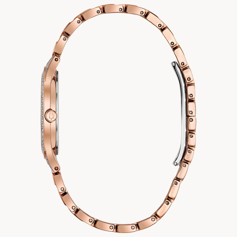 Bulova Crystal Collection Silver Crystals Dial Two Tone Steel Strap Watch for Women - 98L235 Buy Now By Bulova