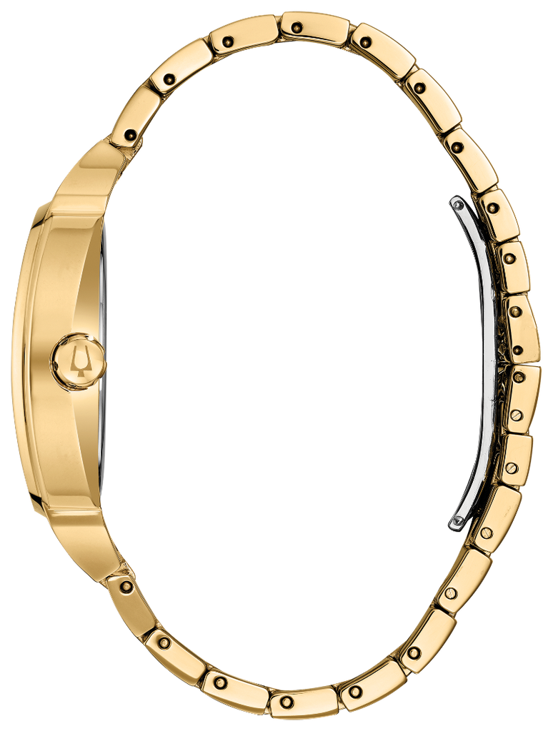 Bulova Phantom Crystal Silver Dial Two Tone Steel Strap Watch for Men - 98B323 Buy Now By Bulova