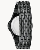 Bulova Crystal Collection Phantom Black Dial Black Steel Strap Watch for Men - 98A240 Buy Now By Bulova