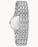 Bulova Crystal Collection Silver Dial Silver Steel Strap Watch for Women - 96L243 Buy Now By Bulova