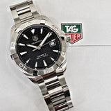 Tag Heuer Aquaracer Automatic Black Dial Silver Steel Strap Watch for Men - WAY2110.BA0928 Buy Now By Tag Heuer