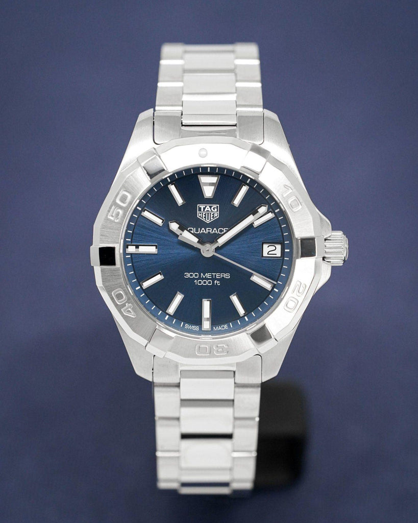 Tag Heuer Aquaracer Quartz Blue Dial Silver Steel Strap Watch for Women - WBD1312.BA0740 Buy Now By Tag Heuer