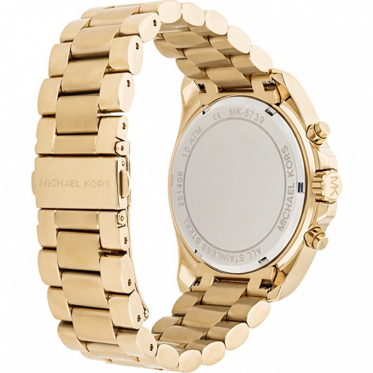 Michael Kors Bradshaw Black Dial Gold Steel Strap Watch for Women - MK5739 Buy Now By Michael Kors