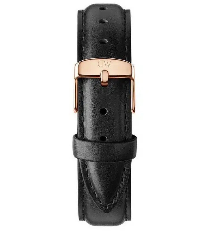Daniel Wellington Classic Sheffield Black Dial Black Leather Strap Watch For Women - DW00100139 Buy Now By Daniel Wellington
