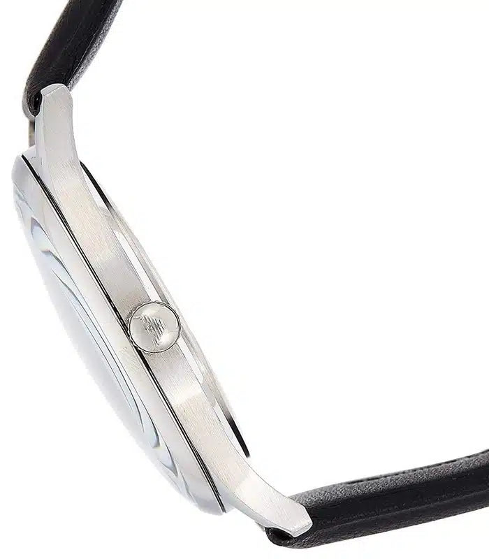 Emporio Armani Lambda Classic Quartz Black Dial Black Leather Strap Watch For Men - AR11020 Buy Now By Emporio Armani