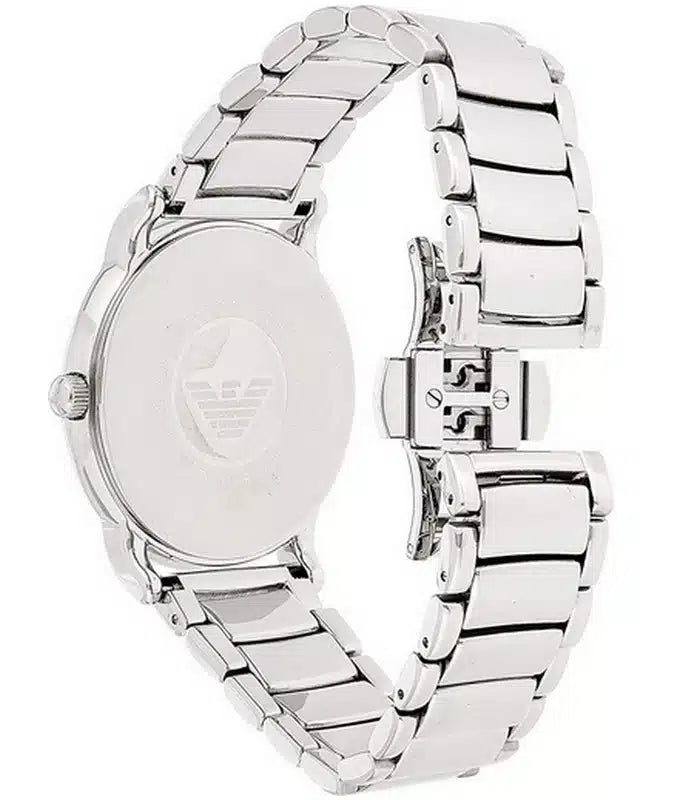 Emporio Armani Luigi Quartz Black Dial Silver Steel Strap Watch For Men - AR2499 Buy Now By Emporio Armani