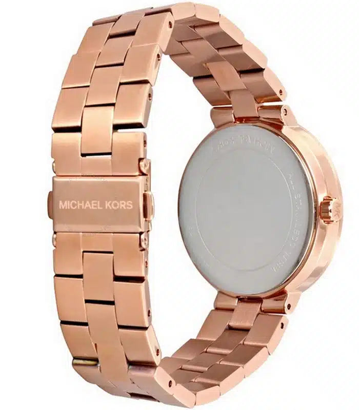 Michael Kors Garner Quartz Rose Gold Dial Rose Gold Steel Strap Watch For Women - MK6409 Buy Now By Michael Kors