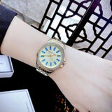 Michael Kors Mini Pilot Quartz Gold Dial Gold Steel Strap Watch For Women - MK7366 Buy Now By Michael Kors