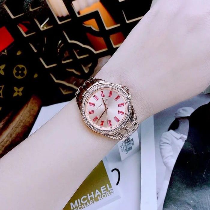 Michael Kors Mini Pilot Quartz Gold Dial Gold Steel Strap Watch For Women - MK7367 Buy Now By Michael Kors