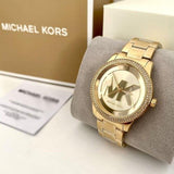 Michael Kors Tibby Three Hand Gold Dial Gold Steel Strap Watch For Women - MK6879 Buy Now By Michael Kors