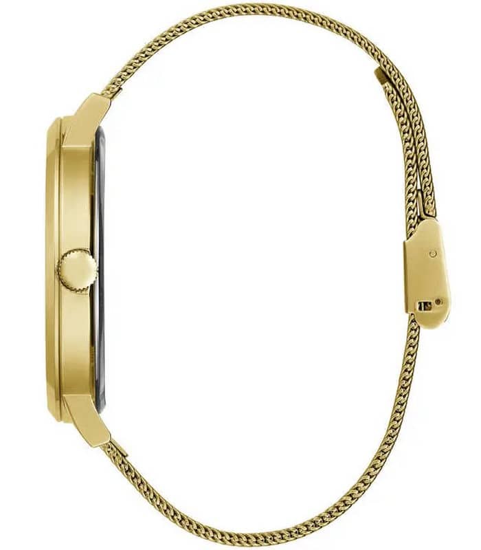 Guess Iconic Quartz Gold Dial Gold Mesh Bracelet Watch For Women - GW0527L2 Buy Now By Guess