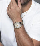 Versace Greca Action Chronograph Quartz Silver Dial Two Tone Steel Strap Watch for Men - VE3J00522 Buy Now By Versace