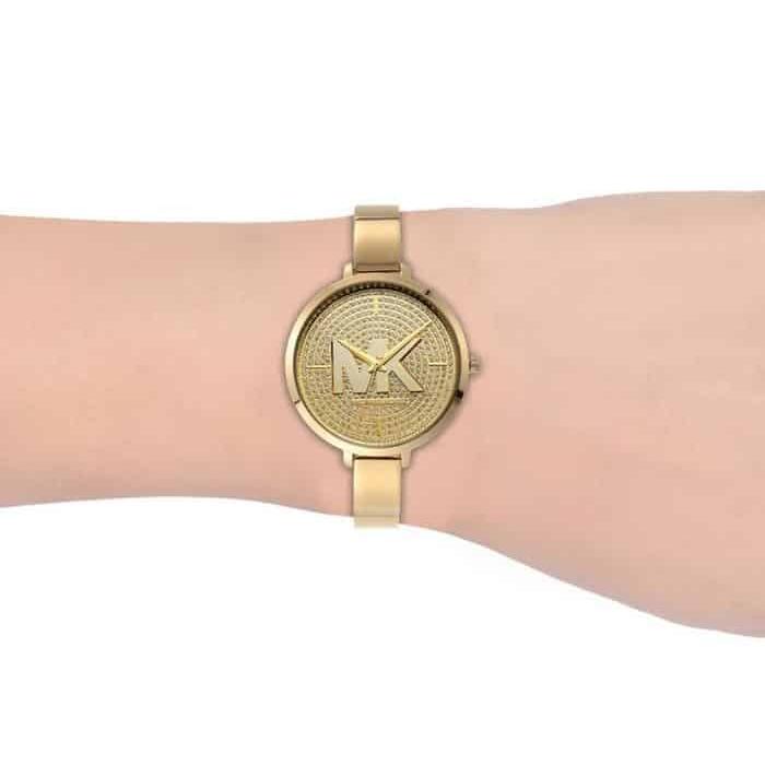 Michael Kors Parker Crystals Gold Dial Gold Steel Strap Watch For Women - MK4469 Buy Now By Michael Kors