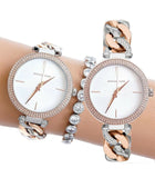 Michael Kors Catelyn Quartz Silver Dial Two Tone Steel Strap Watch For Women - MK4634 Buy Now By Michael Kors