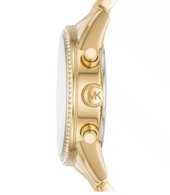 Michael Kors Runway Chronograph Gold Dial Gold Steel Strap Watch For Women - MK5698 Buy Now By Michael Kors