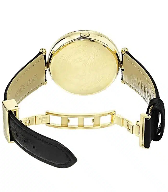 Versace Palazzo Empire Black Dial Black Leather Strap Watch for Women - VCO020017 Buy Now By Versace