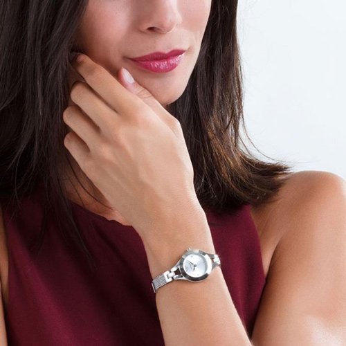 Emporio Armani Quartz Silver Dial Silver Steel Strap Watch For Women - AR7361 Buy Now By Emporio Armani