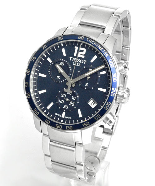 Tissot Quickster Chronograph Blue Dial Watch For Men - T095.417.11.047.00 Buy Now By Tissot