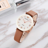 Emporio Armani Gianni T Bar Quartz Mother of Pearl White Dial Brown Leather Strap Watch For Women - AR11040 Buy Now By Emporio Armani