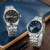 Citizen Eco Drive Black Dial Silver Steel Strap Watch For Men - BM7250-56E Buy Now By Citizen