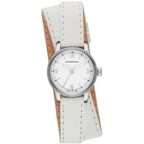 Burberry Utilitarian White Dial White Leather Strap Watch for Women - BU7846 Buy Now By Burberry