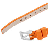 Gucci G-Frame Square Mother of Pearl Orange Dial Orange Leather Strap Watch For Women - YA128532 Buy Now By Gucci