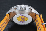 Tissot Quickster Chronograph NBA LA Lakers White Dial Yellow NATO Strap Watch for Men - T095.417.17.037.05 Buy Now By Tissot