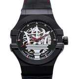 Maserati Potenza Automatic Black Dial Black Leather Strap Watch For Men - R8821108008 Buy Now By Maserati