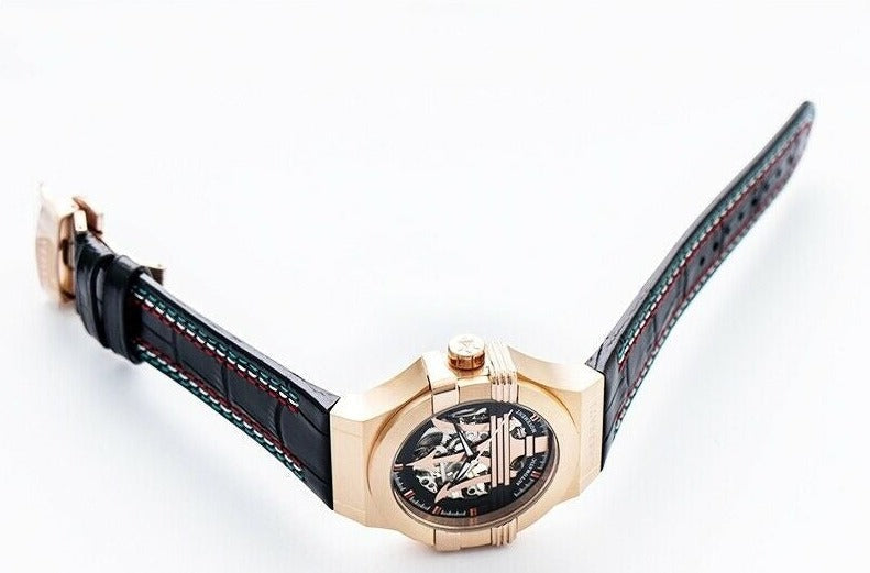 Maserati Potenza Skeleton Limited Edition Dial Black Strap Watch For Men - R8821108026 Buy Now By Maserati