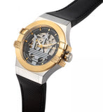 Maserati Potenza Automatic Skeleton Dial Black Leather Strap Watch For Men - R8821108011 Buy Now By Maserati