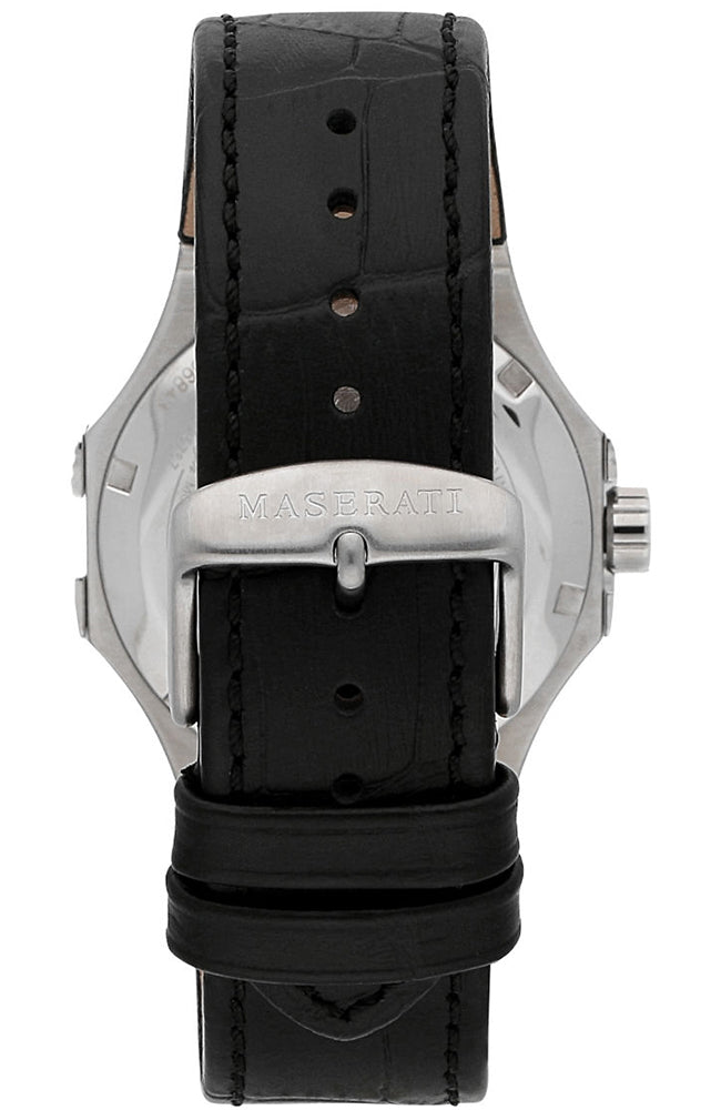 Maserati Potenza Automatic Black Dial Black Leather Strap Watch For Men - R8821108038 Buy Now By Maserati