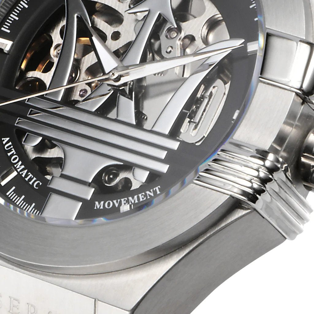 Maserati Potenza Automatic Black Dial Black Leather Strap Watch For Men - R8821108038 Buy Now By Maserati