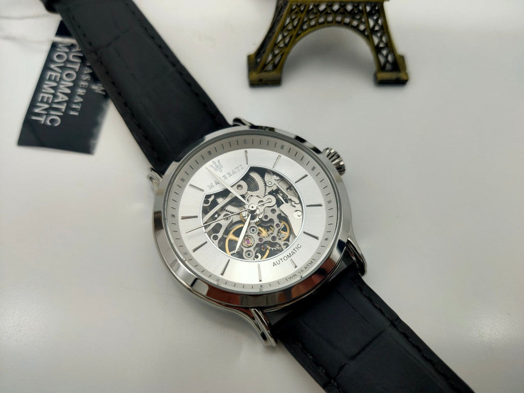 Maserati Epoca Automatic Skeleton Mechanical Silver Dial Watch For Men - R8821118003 Buy Now By Maserati