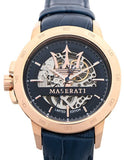 Maserati Automatic Blue Dial Blue Leather Strap Watch For Men - R8821119005 Buy Now By Maserati