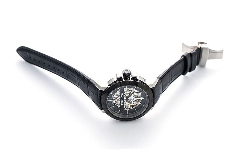 Maserati Automatic Black Dial Black Leather Strap Watch For Men - R8821119007 Buy Now By Maserati