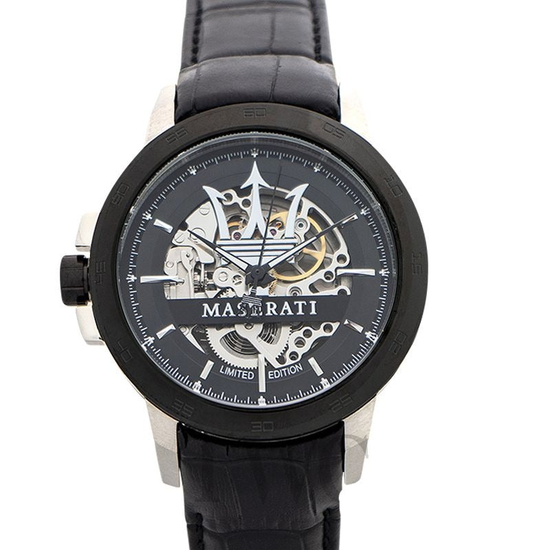 Maserati Automatic Black Dial Black Leather Strap Watch For Men - R8821119007 Buy Now By Maserati